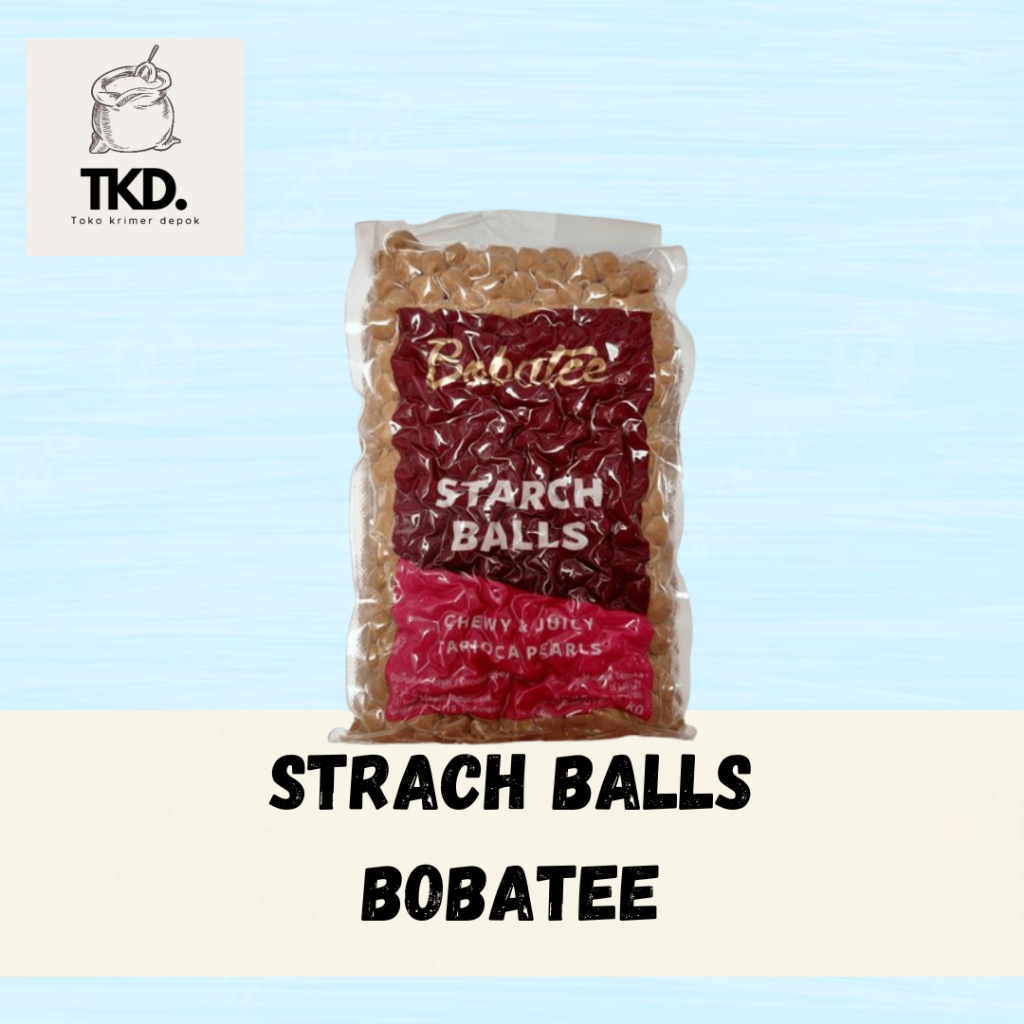 

Boba Tapioca Pearl BOBATEE 1kg / Topping Boba PREMIUM
