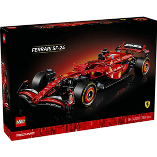 LEGO Technic 42207 Ferrari SF-24 F1 Car (1,361 Pieces) Mainan Susunan Balok (18 Tahun+)