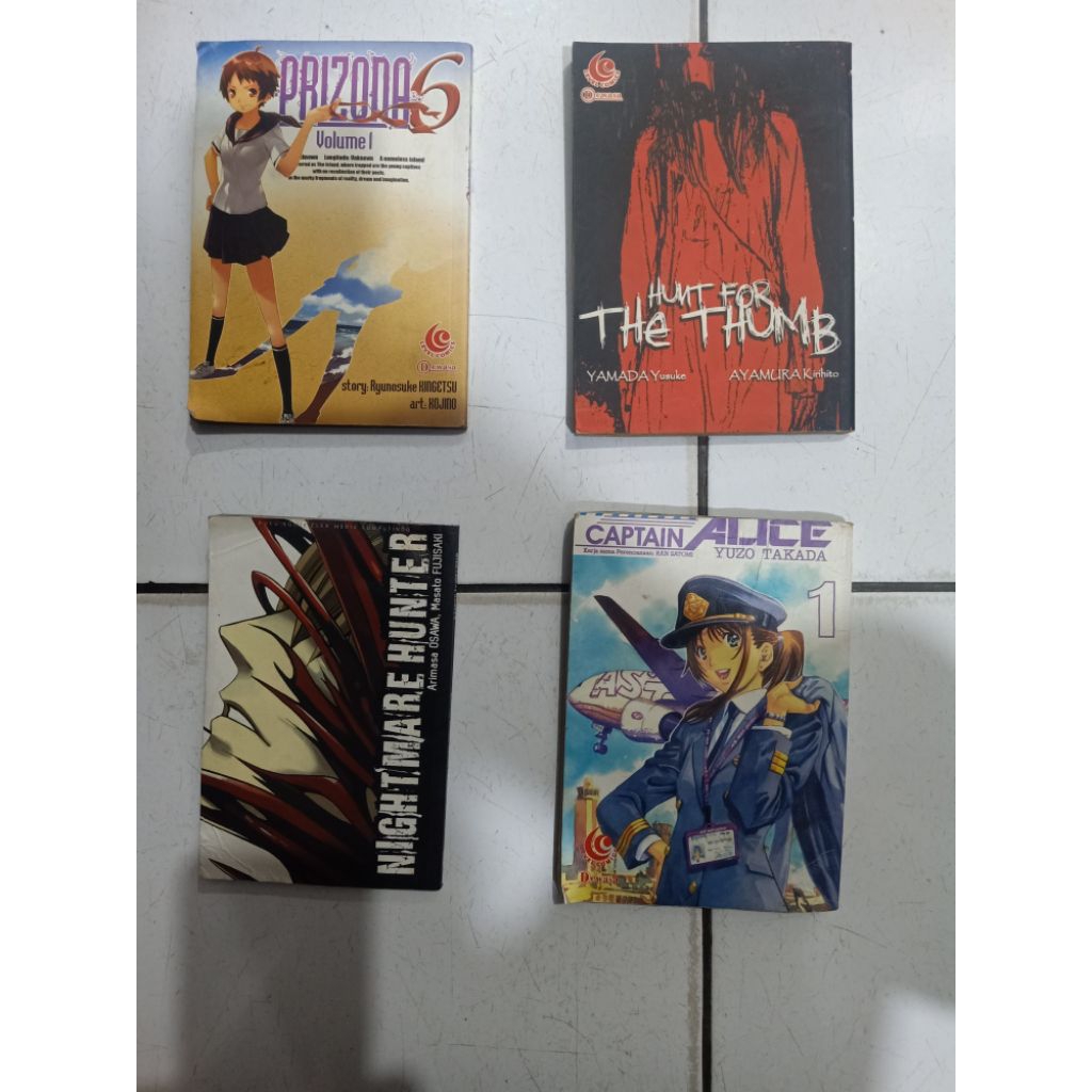 BUKU komik cabutan PRIZONA 6 VOL 1,NIGHTMARE HUNTER,CAPTAIN ALICE VOL1,HUNT FOR THE THUMB,
