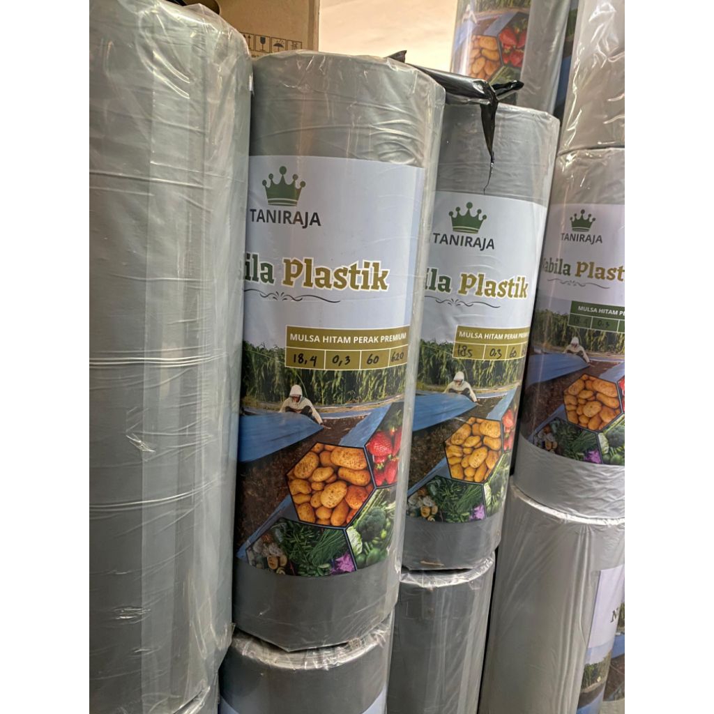 Mulsa Hitam Perak Nabila Plastik Kualitas Premium 60/120cm