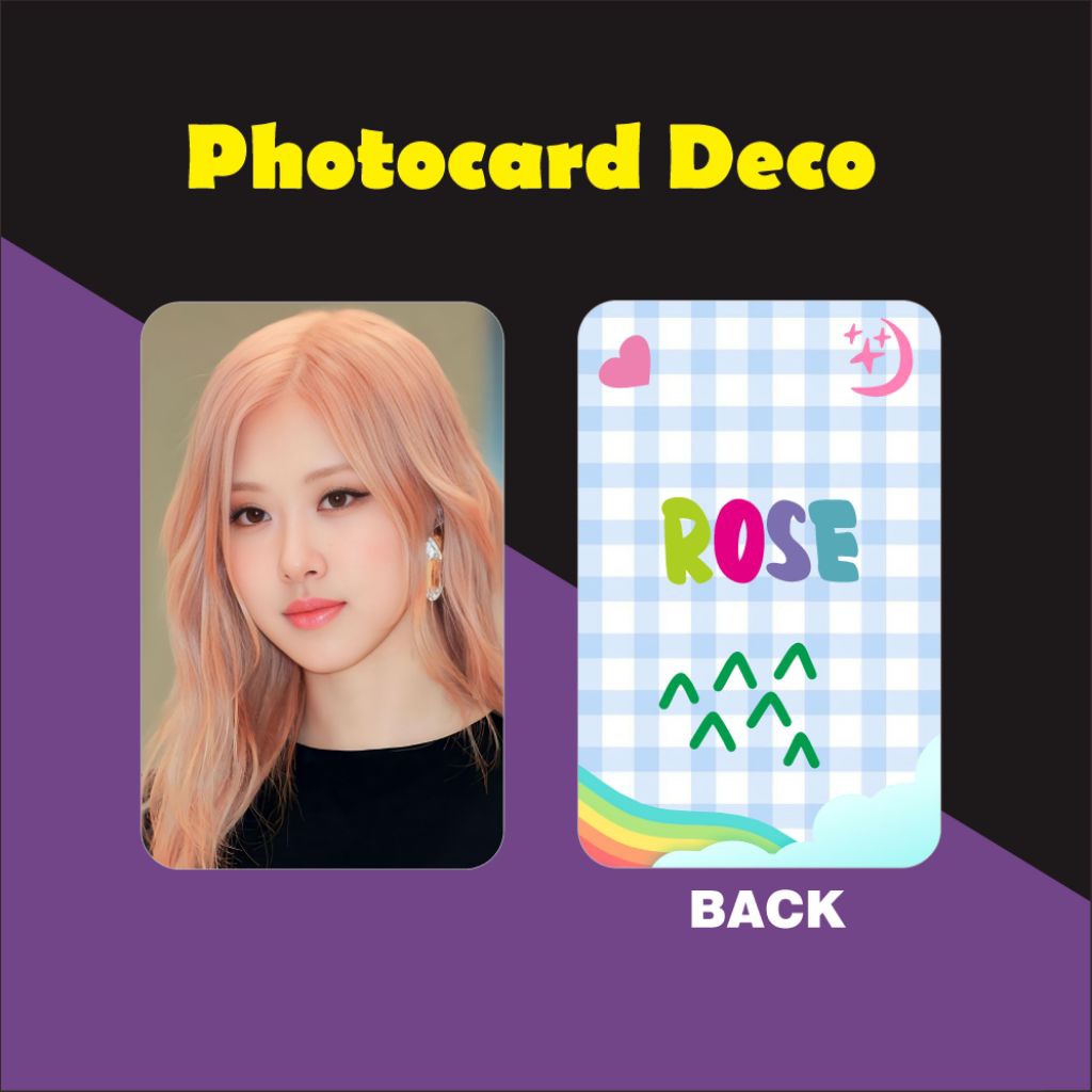 photocard rose laminasi