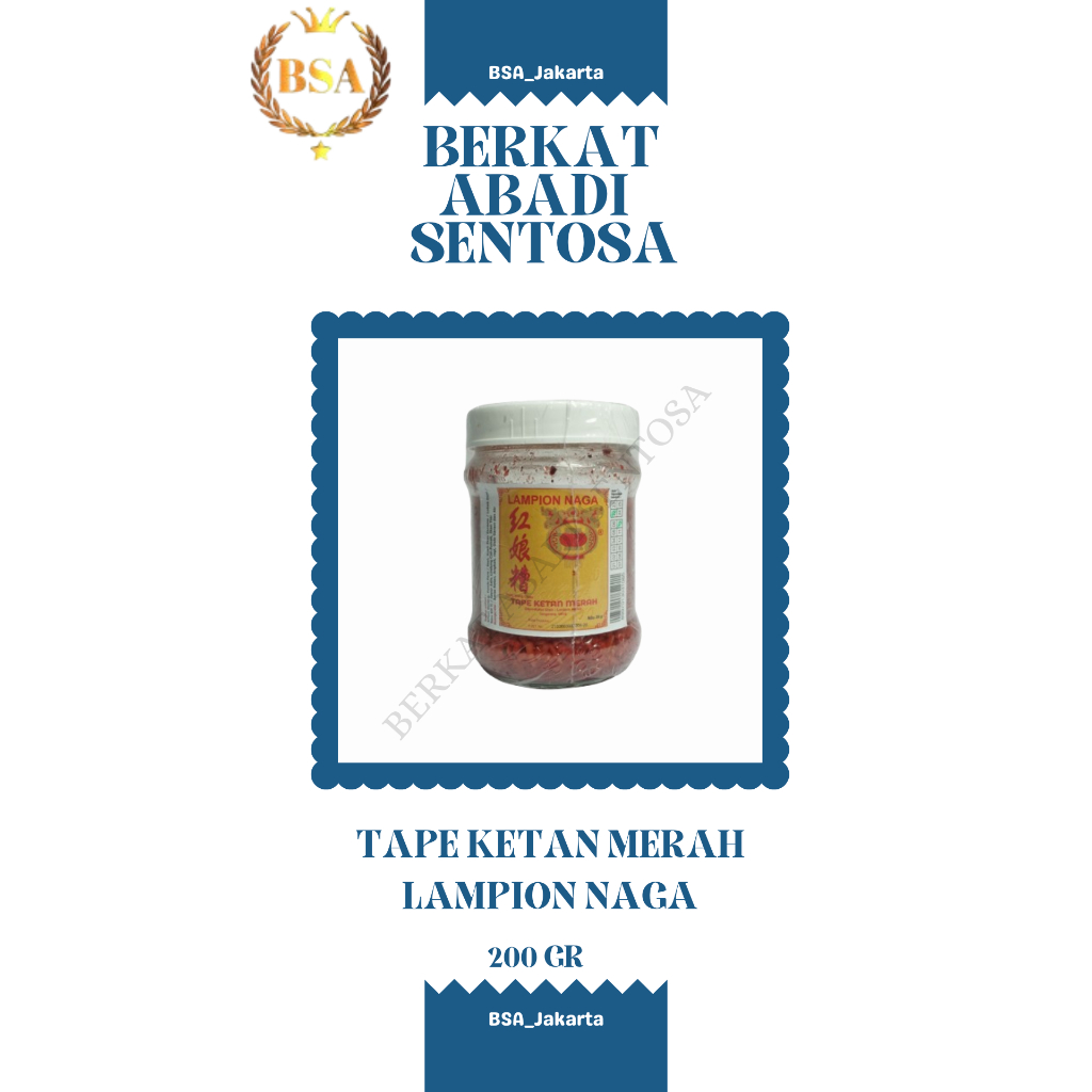 

TAPE KETAN MERAH LAMPION NAGA (200 GR)