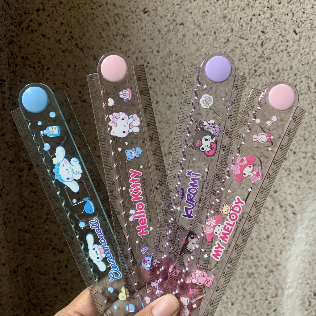 

Penggaris Lipat Sanrio Character 30 CM | Ruler My Melody Kuromi Hellokitty Cinnamoroll