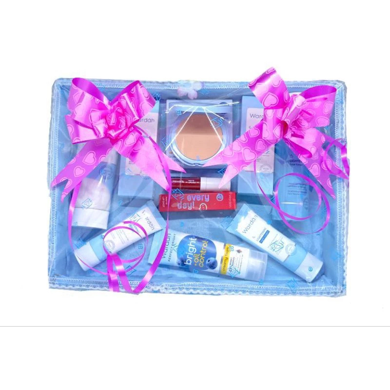 Wardah Paket Seserahan Lengkap/ Wardah Hantaran nikah / Parsel Kosmetik Seserahan/ Parsel murah