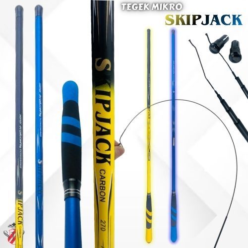 Joran Tegek Carbon 1-4 lbs Mikro Lentur Fukushima Skipjack
