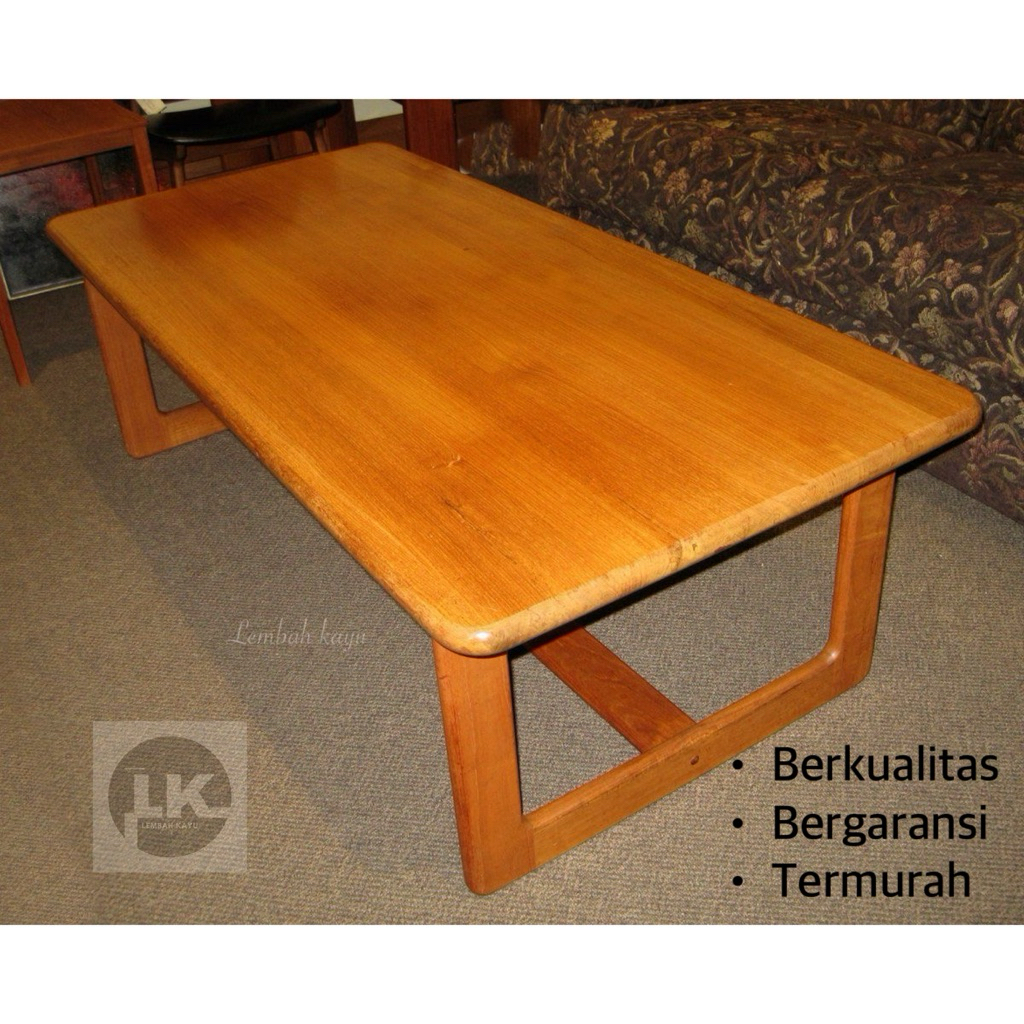 Meja persegi panjang meja lesehan