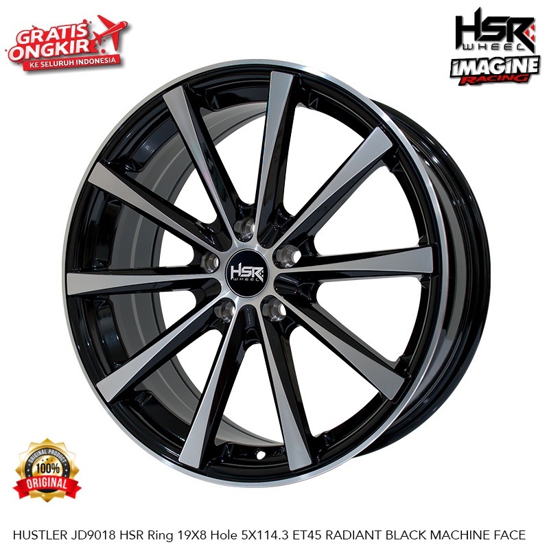 VELG MOBIL JARI JARI RING 19  HSR HUSTLER  COCOK UNTUK MOBIL CRV HRV ALMAZ  DLL