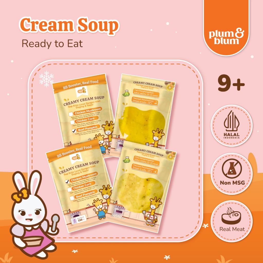 Plum & Blum Cream Soup Mpasi Pumpkin Soup Dairy
