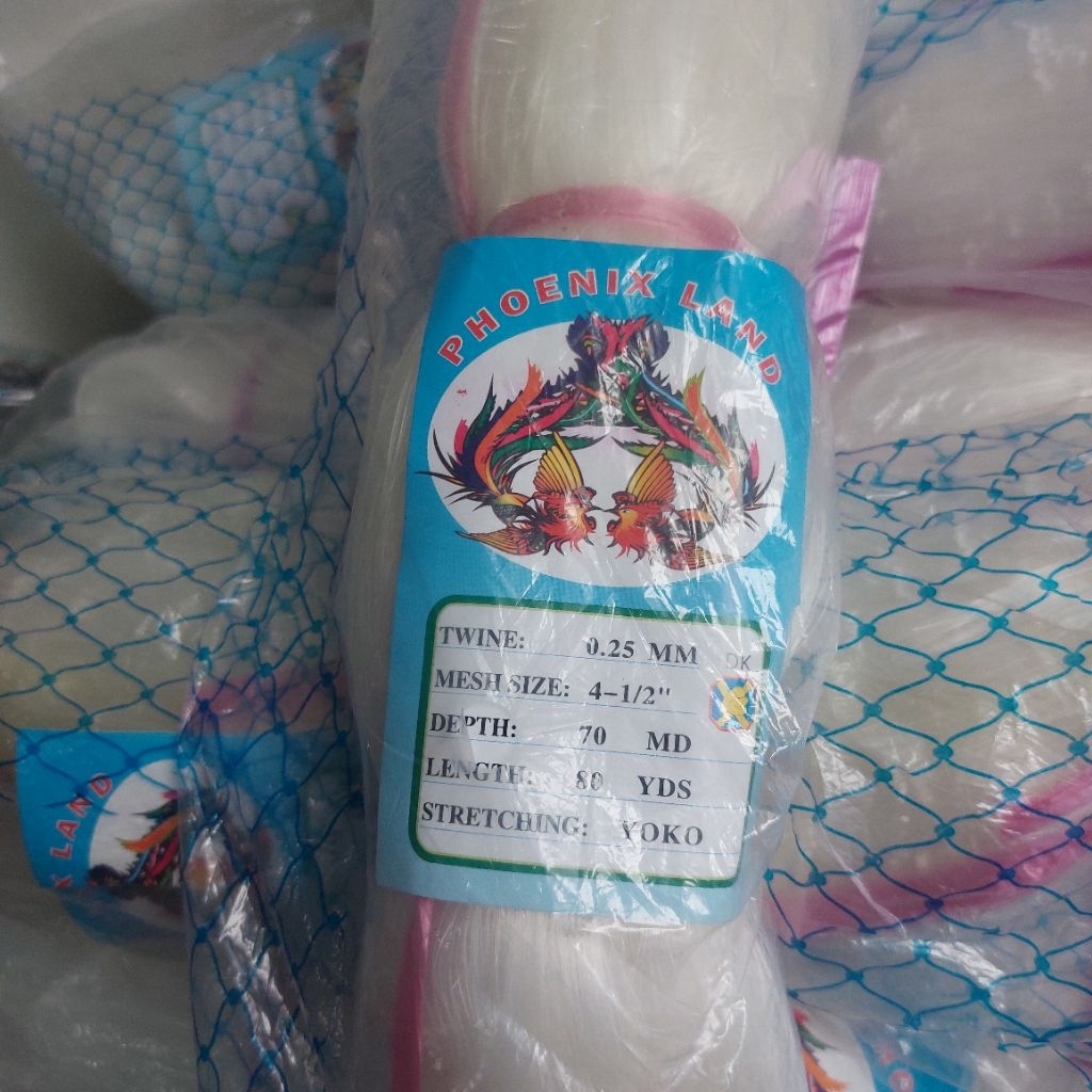 jaring ikan 4 1/2 inchi 0.25 70md x 80yds YOKO