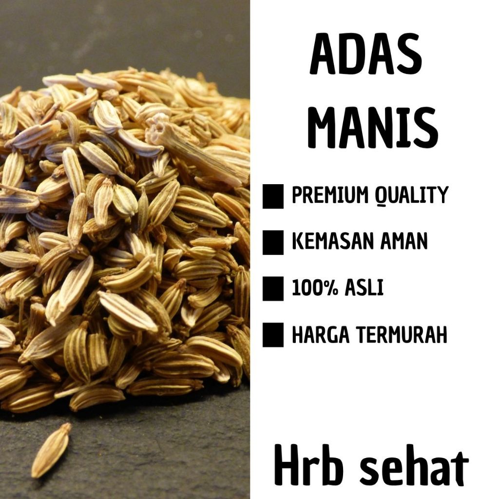

[100 & 50 gram] Biji Adas / Adas Manis