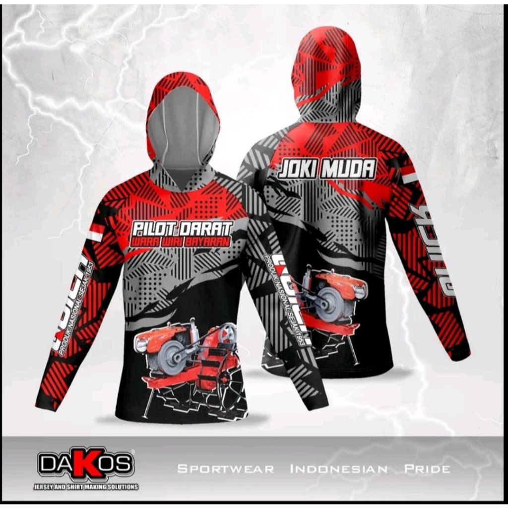 TERBARU Kaos Traktor Lengan Panjang Baju Traktor Balap