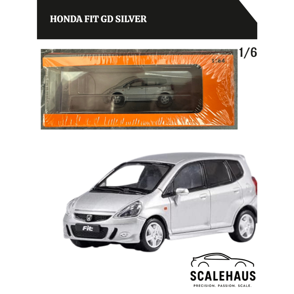 GCD 1/64 Honda FIT GD Silver