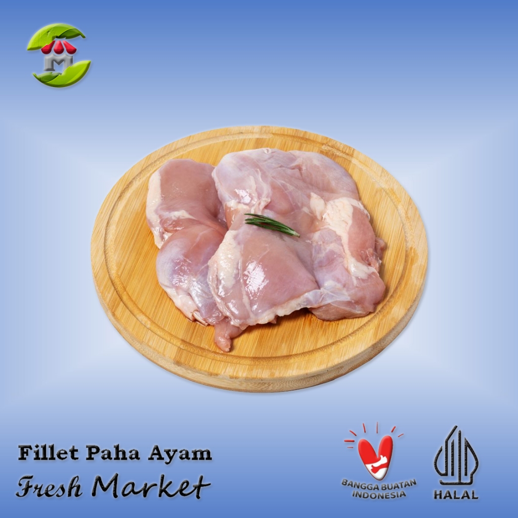 

[BOGOR] Boneless Fillet Paha Ayam Tanpa Kulit Pack 970gr - 1kg