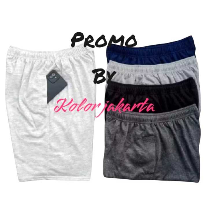 [ PAKET PROMO ] CELANA KOLOR PRIA DEWASA/ CELANA PENDEK PRIA DEWASA UKURAN JUMBO NYAMAN DAN ADEM