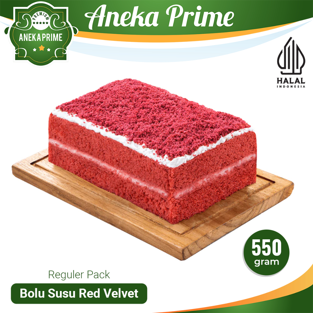 

Bolu Susu Red Velvet - Reguler Pack (550gr)