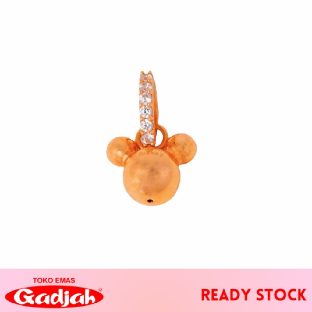 Liontin Emas Mickey & Minnie Mouse Kolongan Mata Tabur- Toko Emas Gadjah