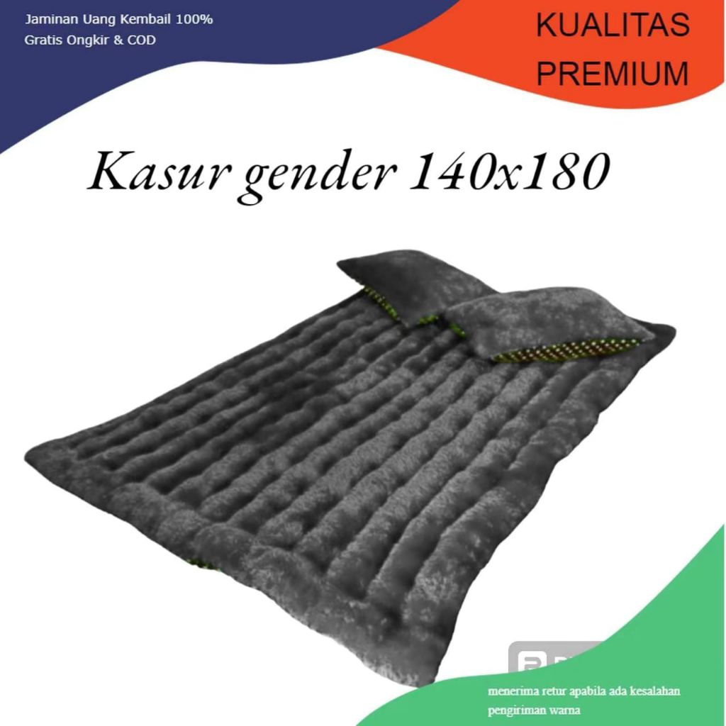 KASUR BULU RASFUR JUMBO | KASUR GENDER | KASUR LIPAT | KASUR LANTAI - Abu-abu empuk kasur lantai ter