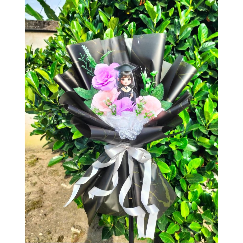 Buket Wisuda Bunga Akrilik Sidang Murah