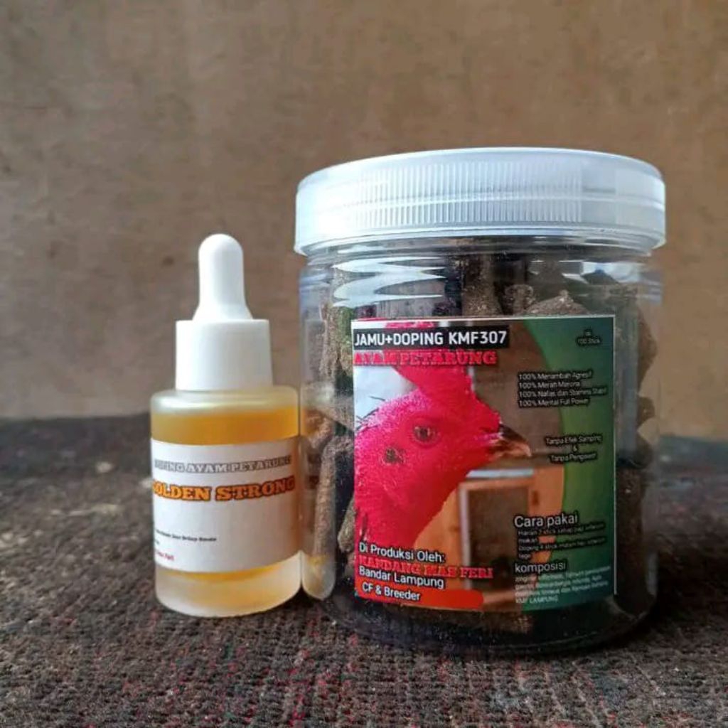 Doping ayam GOLDEN STRONG 100% BELI 1 GRATIS 3 JAMU KMF 307