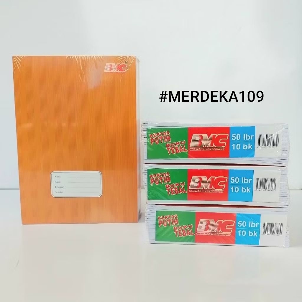 

Buku Tulis BMC CAMPUS PREMIUM 50 Lembar Sampul coklat 1 pak isi 10buku