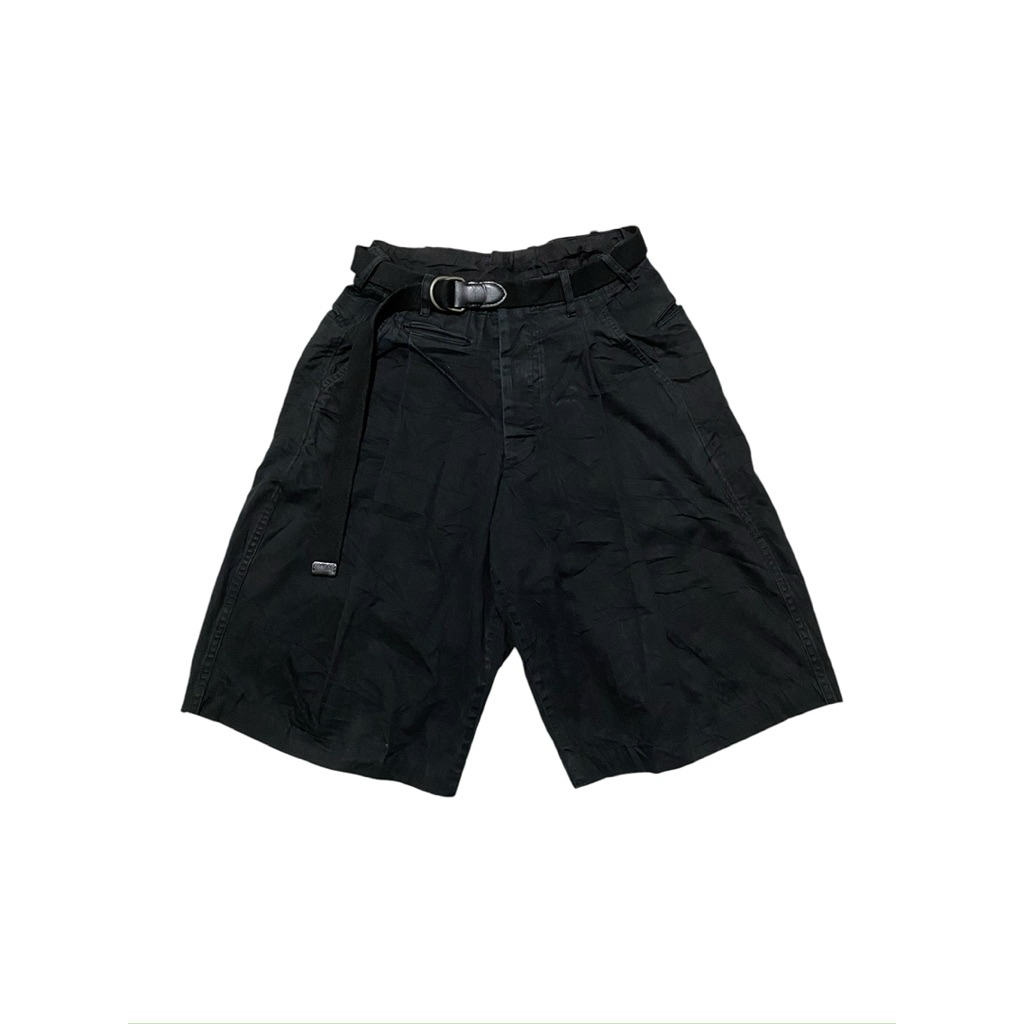 HAVERSACK wide pleated belts short pants