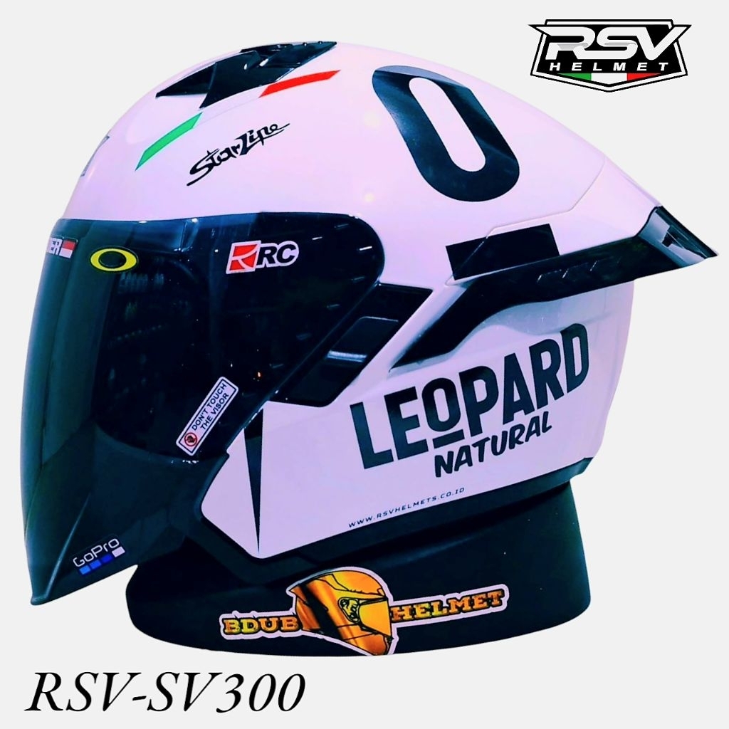Helm RSV SV300 White leopard 100% original RSV