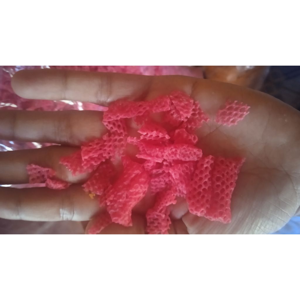 

patahan krupuk taro mentah 500grm