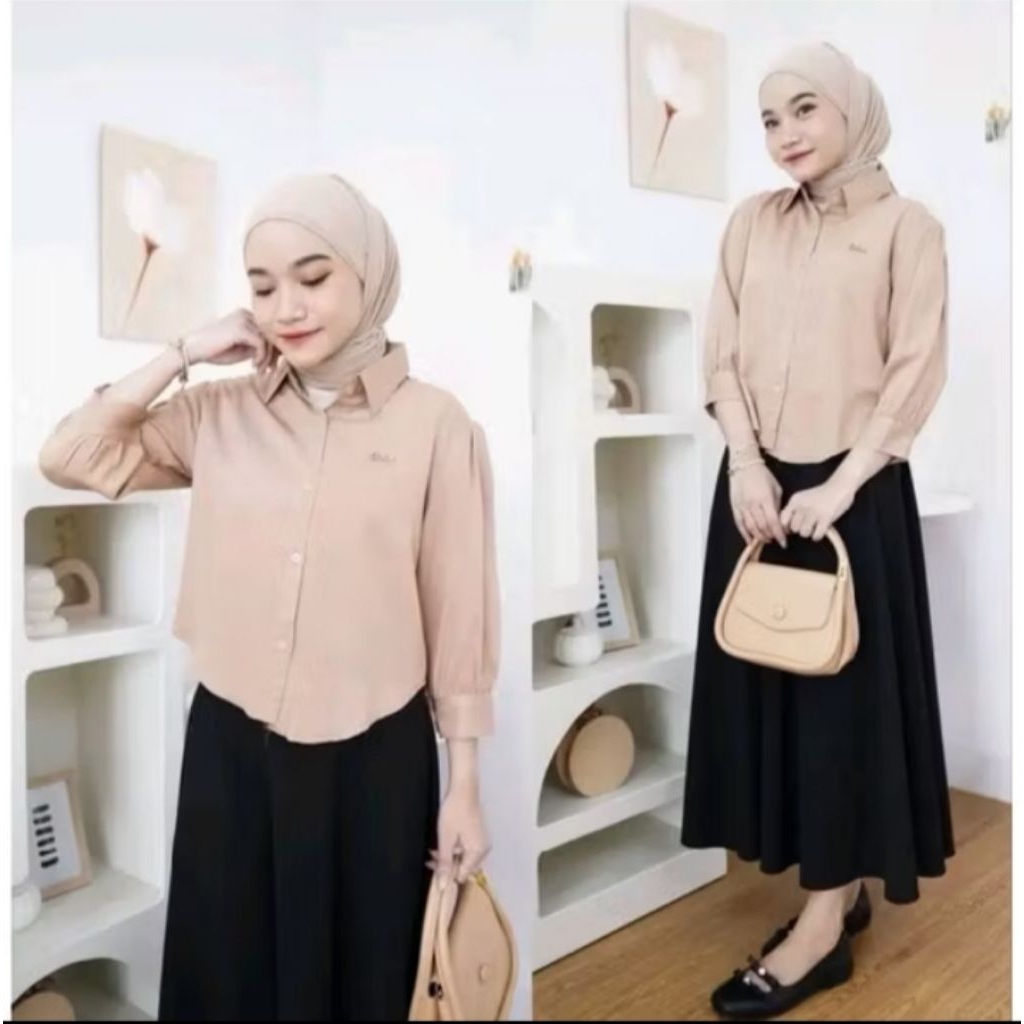 Kemeja Crop RAYON TWILL PREMIUM Kemeja RAYON TWILL PREMIUM