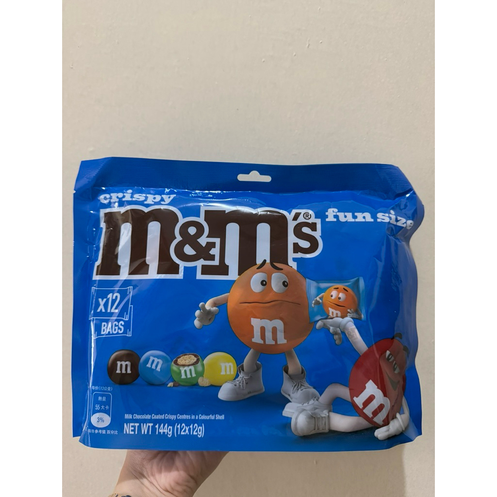 

m&m crispy chocolate isi 12 bags coklat