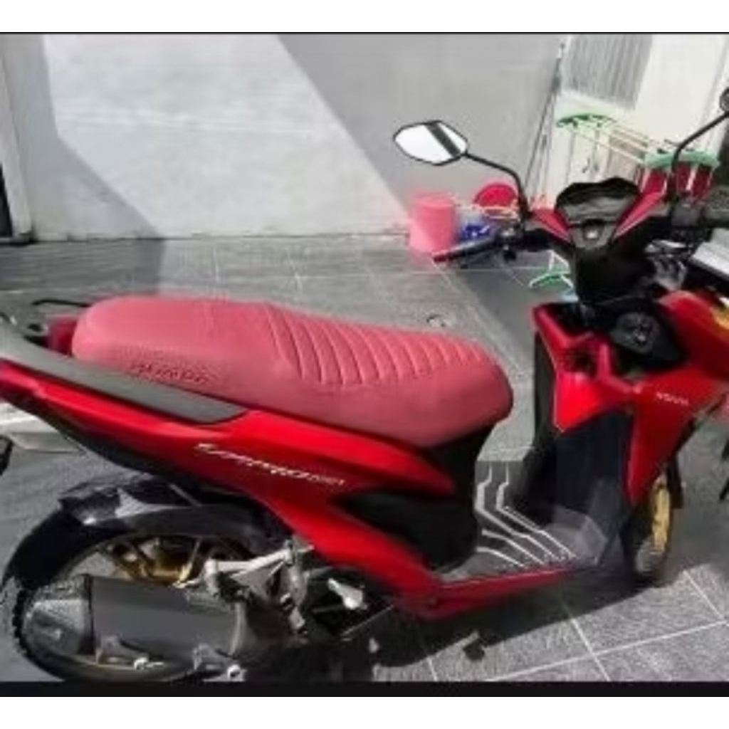 Cover Kulit Jok Motor Honda Vario 110 125 150 160 Modif Caferacer Retro