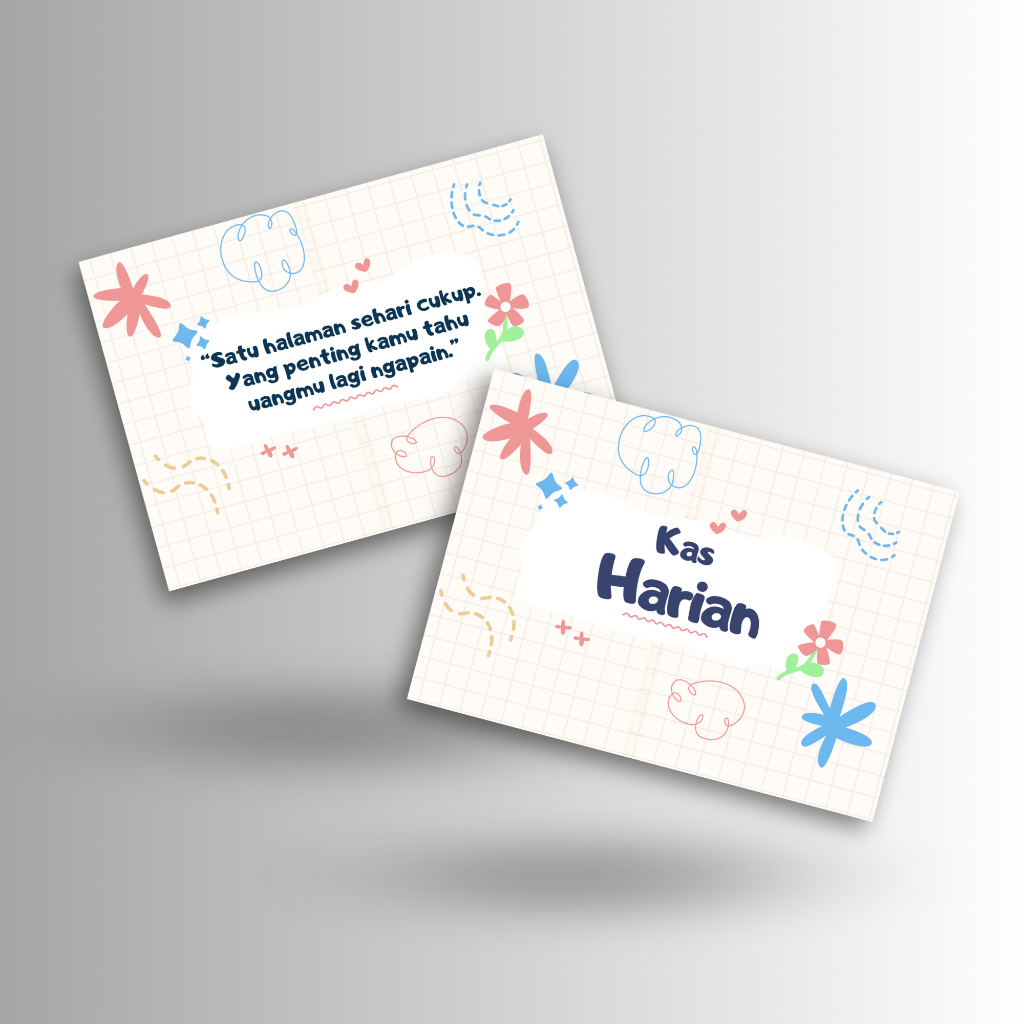 

Buku Kas Harian A6 UMKM Kecil | Buku Catatan Uang Masuk Keluar | Isi 40 Hal Cetak Bolak Balik