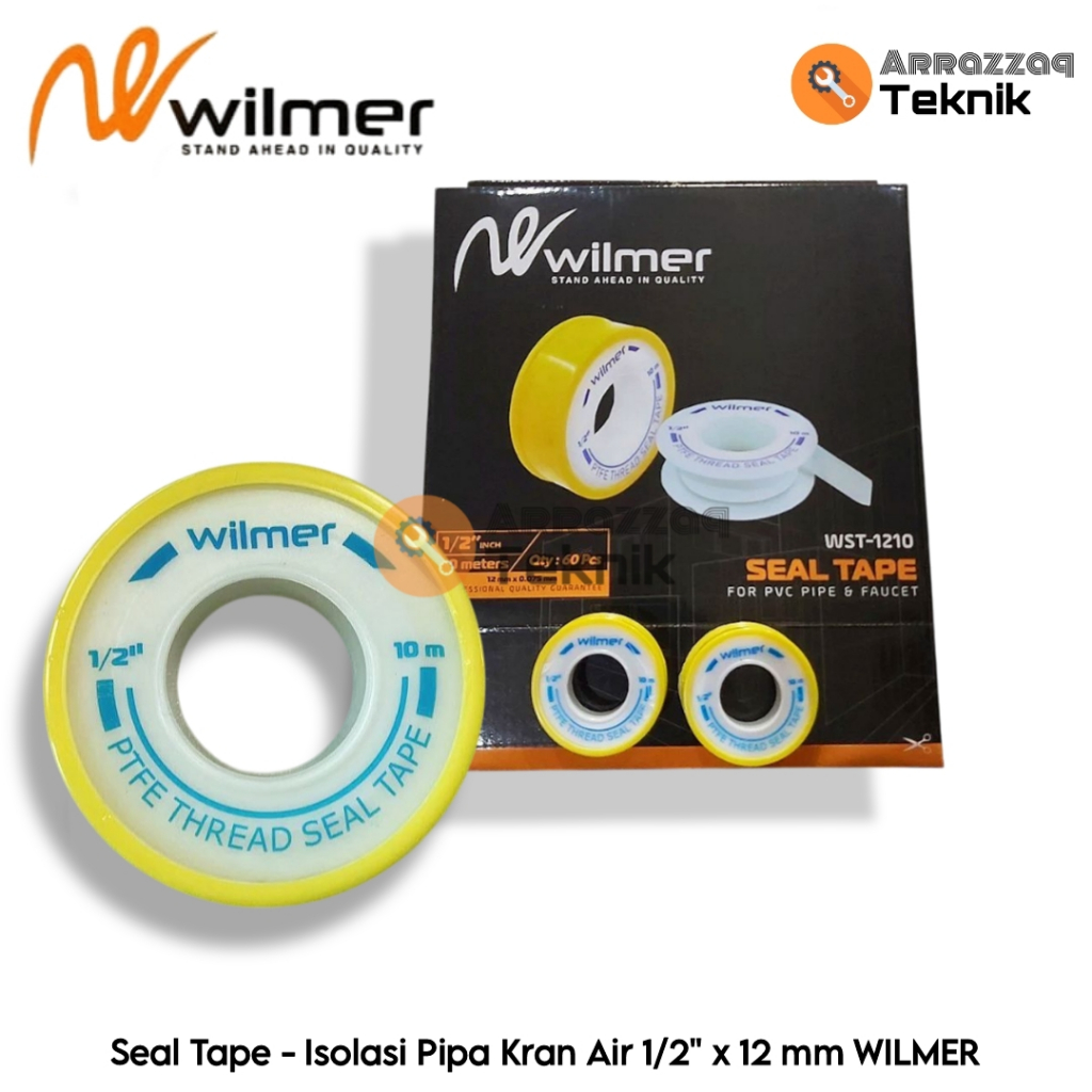 

Seal Tape 12mm - Isolasi Pipa Kran Air 1/2'' x 12 mm ( 1 pcs)