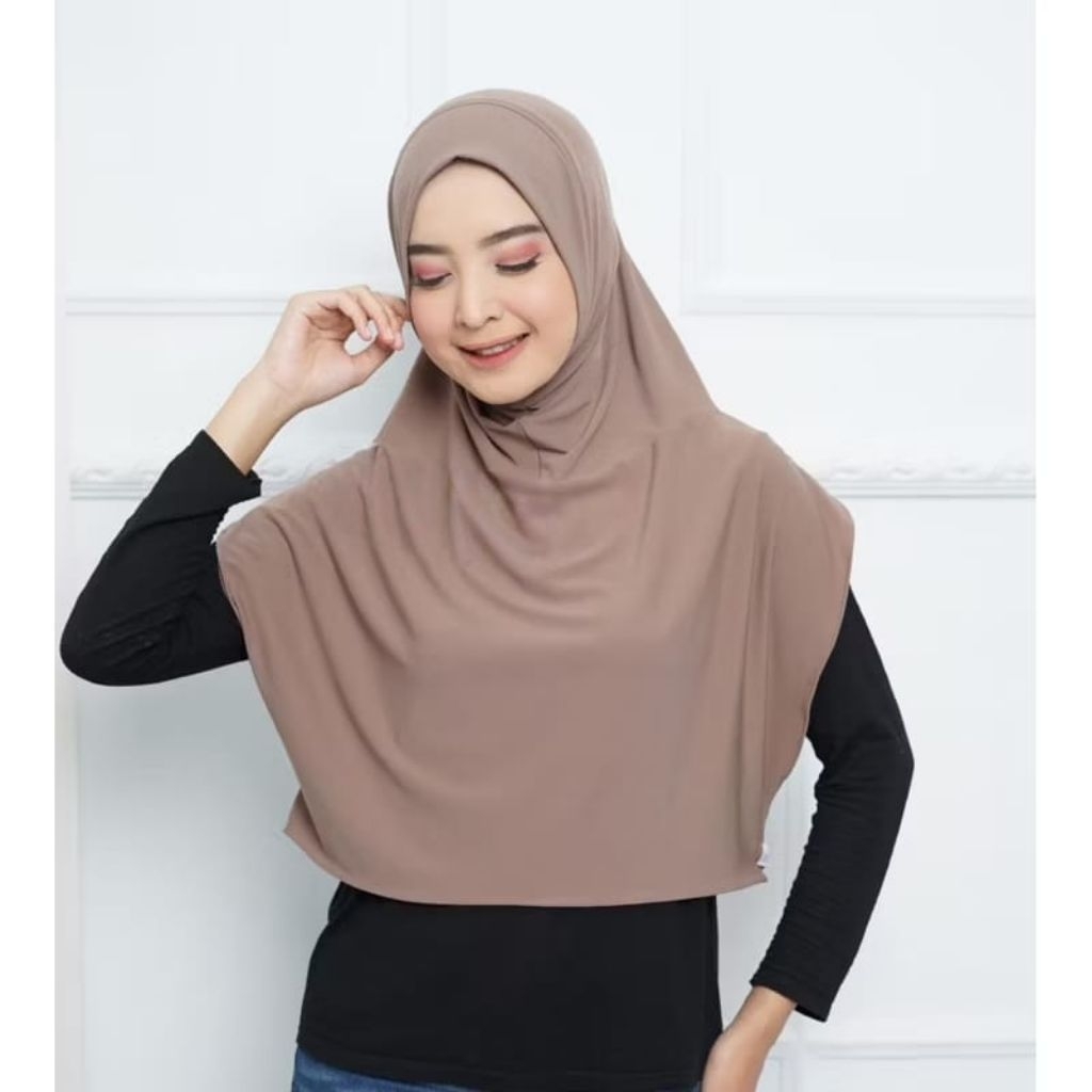 Mona- Jilbab Sport Olah raga //Hijab Bergo Rompi Jersy //Bergo Instan  Olga Crop