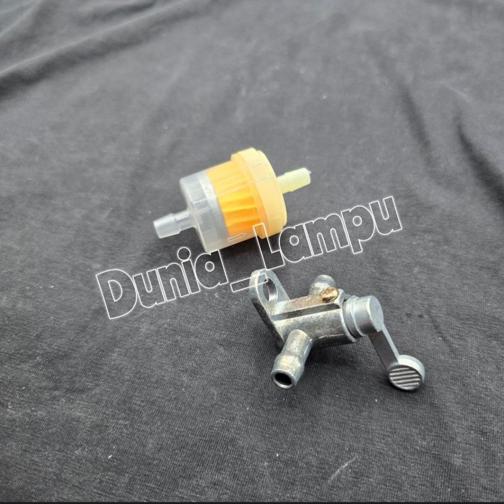 Filter Saringan Bensin Magnet Motor Univerasal + kran bensin