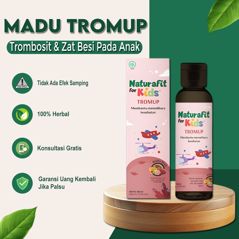 TROMUP - Madu Angkak Meningkatkan Trombosit Daya Tahan Tubuh Zat Besi Madu Anak Usia 1-12 Tahun / Ma
