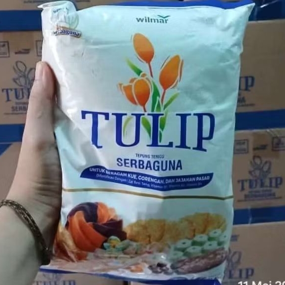 

( 1 KARTON ) Tepung Tulip Serbaguna premium kemasan 1 kg × 10bks