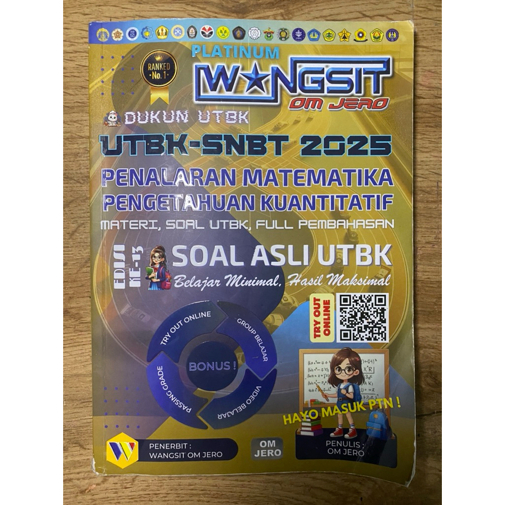 Buku Wangsit Utbk 2025 PU, PBM, & PKPM/ Simak UI 2025, GO UTBK semester 1-2/GO Umum semester 1, Inte