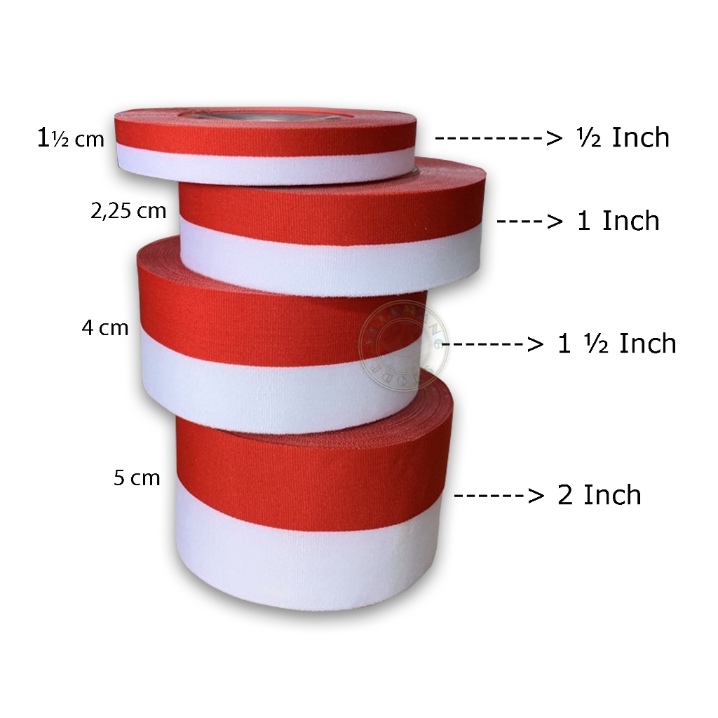 

Pita Merah Putih 1 Inch/2,25 cm - Pita Kain Merah Putih - Hiasan 17 Agustus HUT RI - Pita Satin Merah Putih