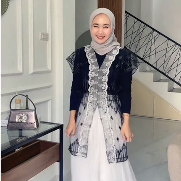 Emily Outer Brukat Etnik / Outer Tunik Kondangan / Kebaya Brukat Hari Raya