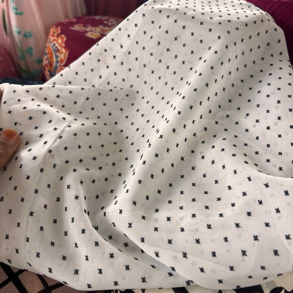 kain ceruti premium - kain ceruti polkadot beludru - kain bahan motif polkadot - kain ceruty yoryu M