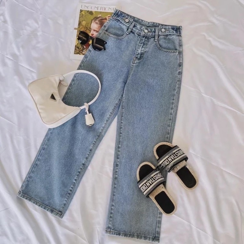 celana jeans high waist wanita//highwaist kulot jeans wanita loose//celana jeans high waist jeans//j