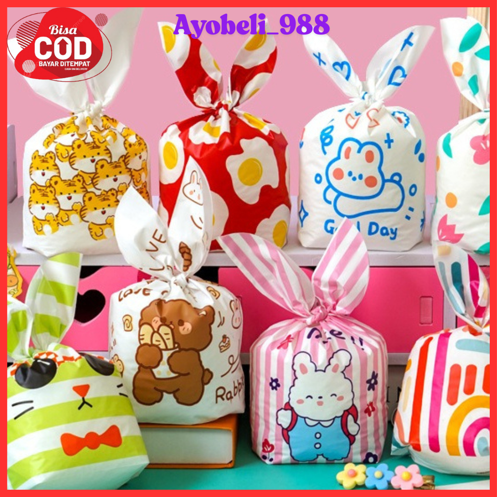 

【AYOBELI988】1PCS Kantong Bingkisan Souvenir Goodie Bag Plastik Permen Karakter , Tas Hampers Snack Ulang Tahun Anak Bungkusan