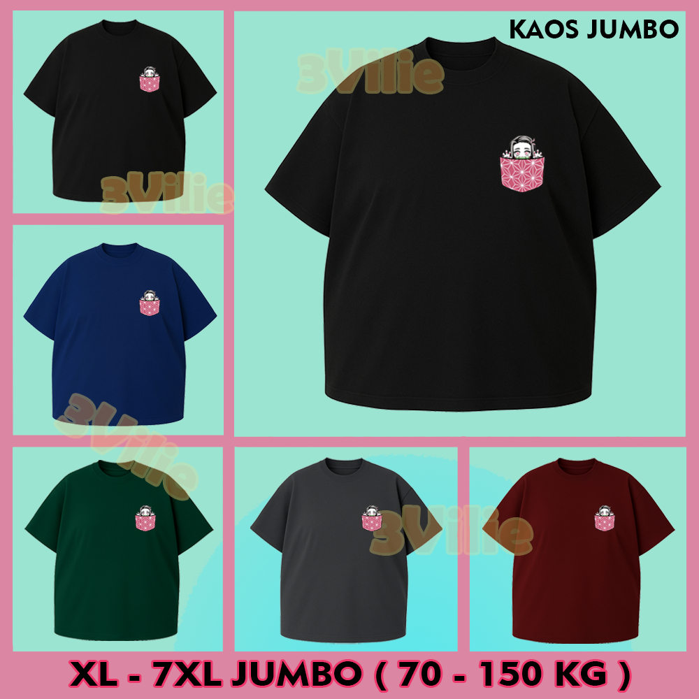 BAJU KAOS DISTRO PRIA JUMBO