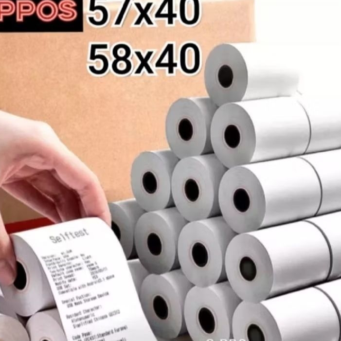 

HJK 100 Roll Kertas Thermal Edc 58 x 40mm struk kasir