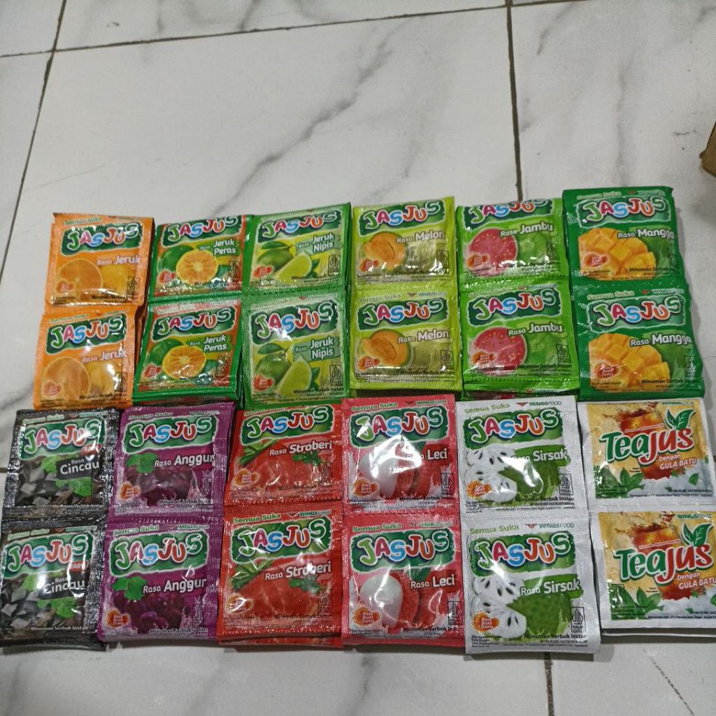 

jasjus minuman serbuk instan isi 10 pcs/renteng