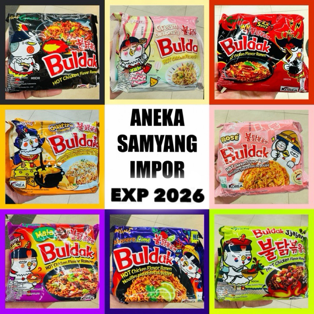 

Aneka Samyang Buldak Mie Ramen Pedas Korea Impor HALAL ED 2026