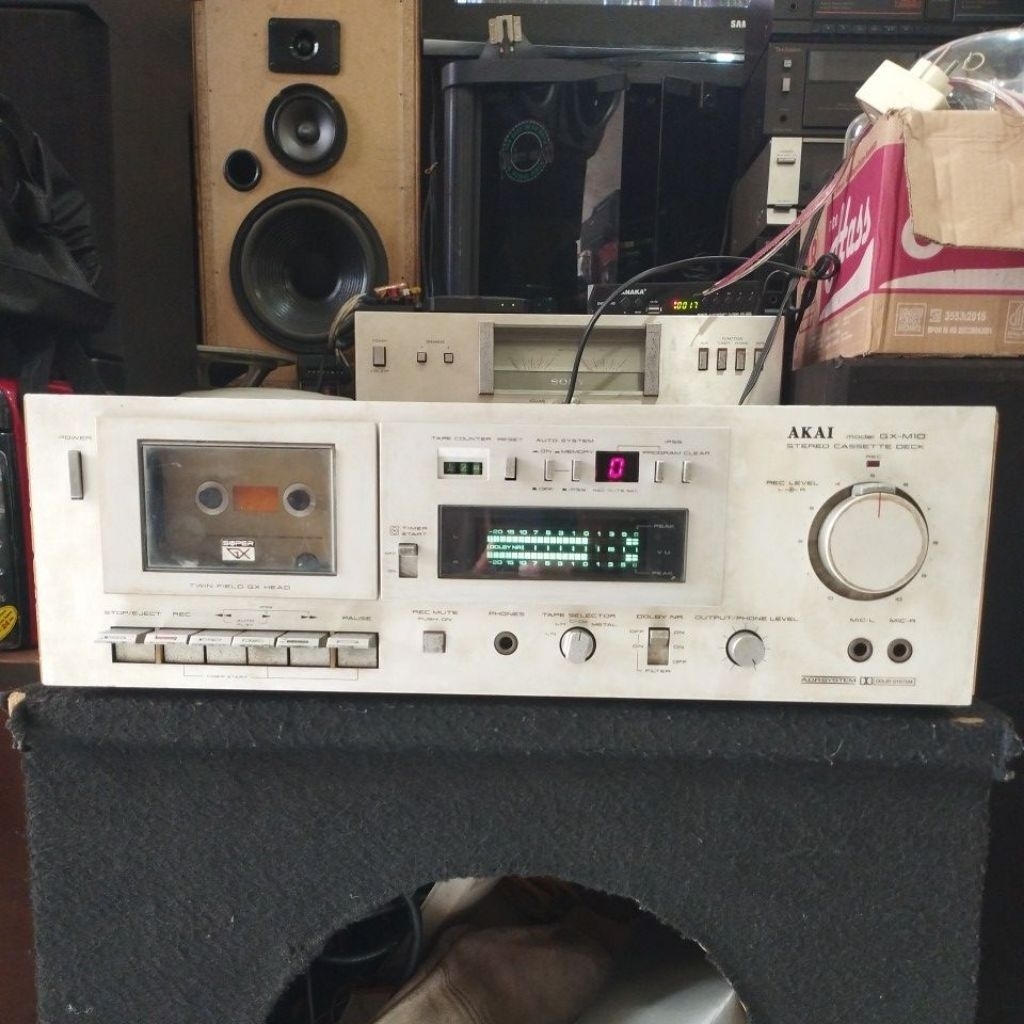 stereo cassette kaset tape deck Akai gx-m10 full original Made in Japan