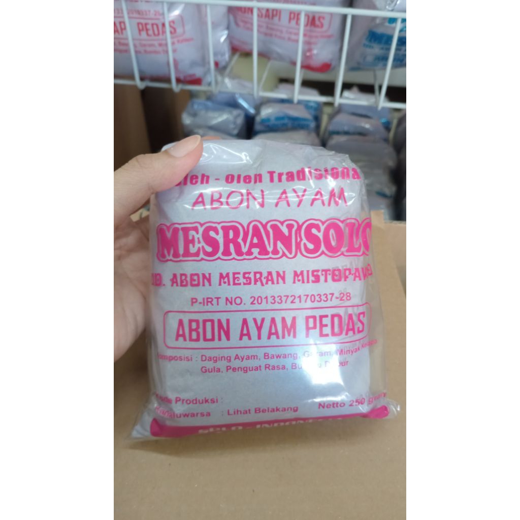 

mesran abon ayam pedas