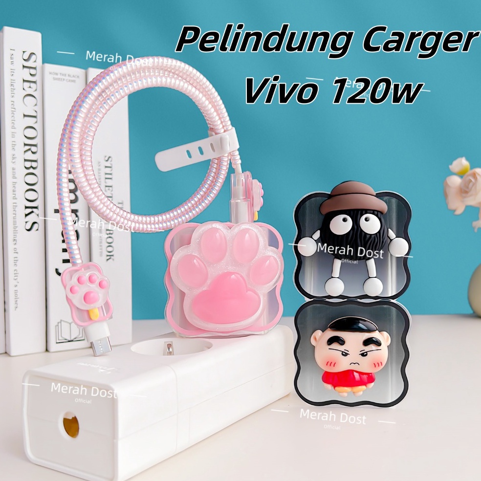 KODE O98D Pelindung Kabel Carger Vivo 12w Adaptor Pelindung Kepala Carger Pelindung Kabel Charger Ca