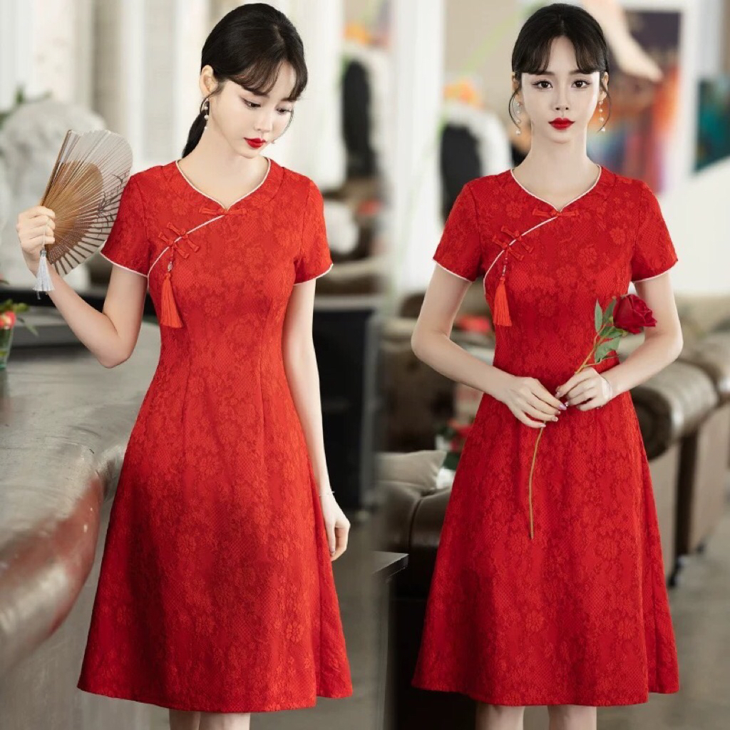 Dress Cheongsam Klasik Modern